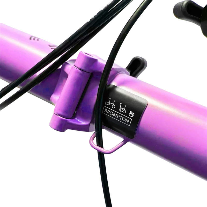 Litepro จักรยานพับอลูมิเนียมป้องกัน Patch หัวหลอดสติกเกอร์โลหะกันรอยขีดข่วนพร้อมกาว Backing สําหรับ Brompton/Dahon