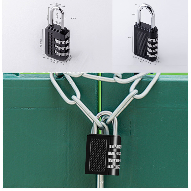 ของมาใหม่！กุญแจล็อคประตู ล็อคแบบใส่รหัส 4 หลัก เพื่อความปลอดภัย ล็อคดิจิตอล - รูปที่ 4