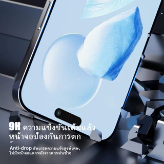 HD กระจกนิรภัยติดตั้งง่าย OPPO A18 A58 A17 A35 A38 A57 A78 A3 A5 Pro A60 A98 A33 A54 A55 A74 ติดตั้งง่าย ติดฟิล์มกันรอย