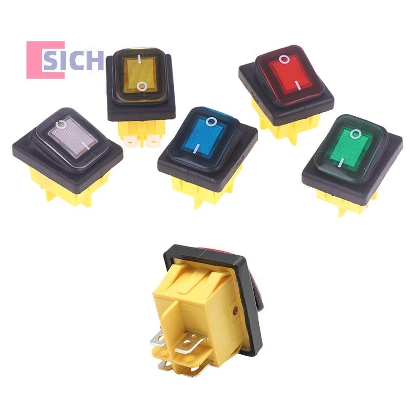 [Sich] 1 ชิ้น 12 โวลต์/220 โวลต์ 30A ON OFF Heavy Duty 4pin DPST IP65 ปิดผนึกกันน้ํา T85 Auto เรือ M