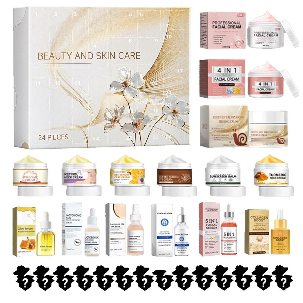Advent Calendar Skincare Countdown Advent Calendar 24 Days Makeup Advent Calendar Cosmetic Advent Ca