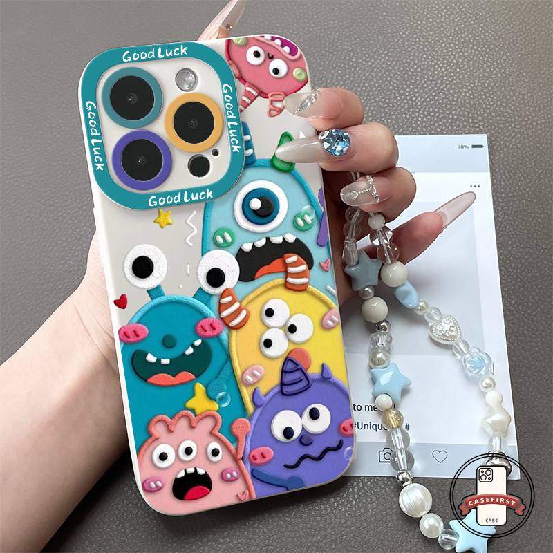 เคสไอโฟน11 สัตว์ประหลาดยักษ์ดูเดิล ที่มีสีสันน่ารัก สำหรับIPhone 15 14 11 13 12 16 Pro Max X 8 7 16 14 15 Plus XS Max XR