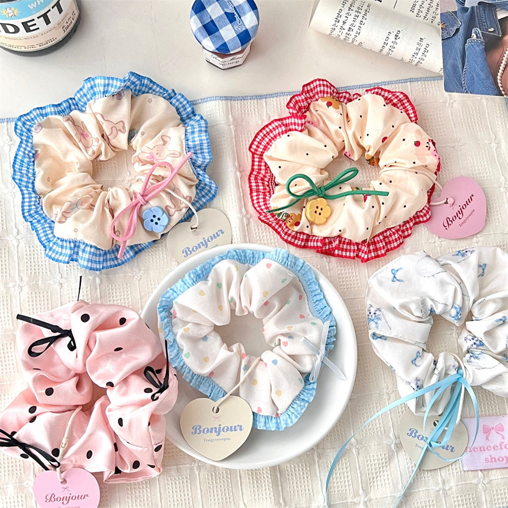 ร้านไทย🔥 ยางรัดผม สุดคิ้ว ลายน่ารักๆมาใหม่ แฟชั่นประดับผม พร้อมส่ง - รูปที่ 2