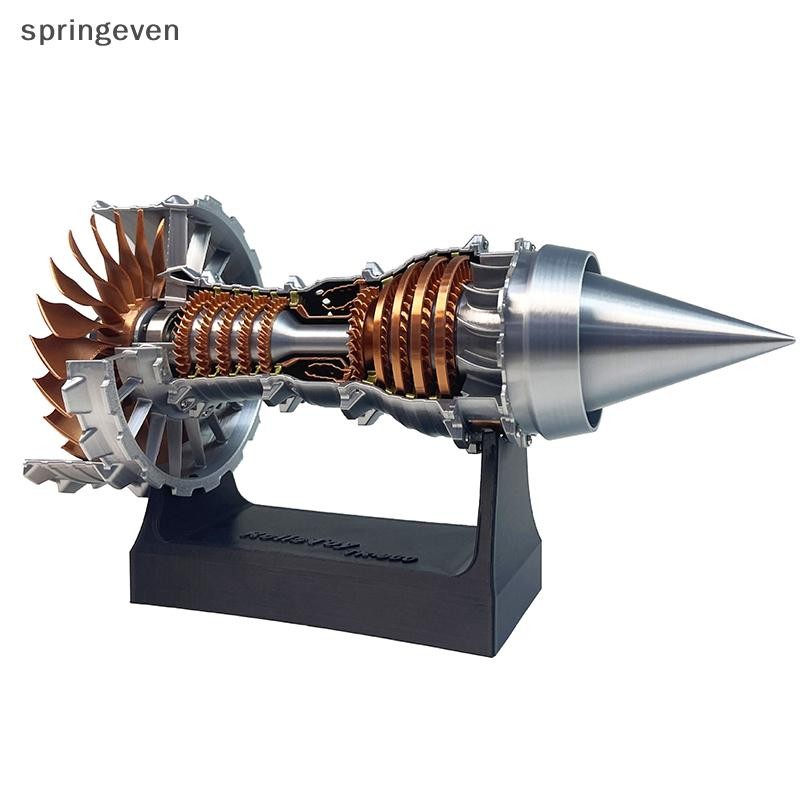 [springeven] Turbofan Engine Aviation Model การทดลองวิทยาศาสตร์ Jet Engine Model ของเล่นวิทยาศาสตร์ส