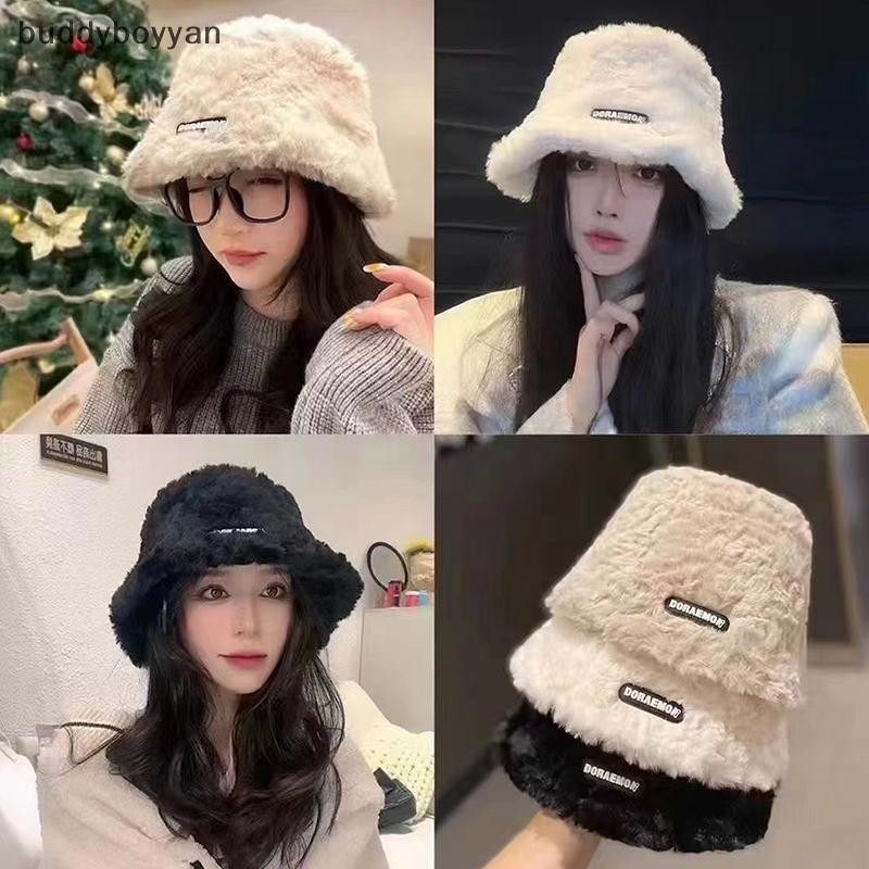 Bbth ฤดูหนาว Plush หมวกอบอุ่นสําหรับผู้หญิง Lady Thicken Lamb หมวกขนสัตว์กลางแจ้งขี่หมวกชาวประมง Vary