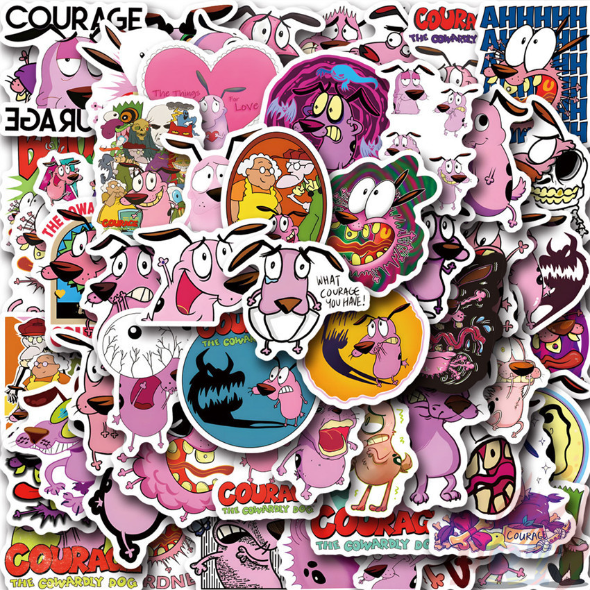 ❉ Courage The Cowardly Dog Series 01 สติ๊กเกอร์ ❉ 50 ชิ้น/เซ็ตแฟชั่น DIY สติ๊กเกอร์กันน้ํา Doodle สติ๊กเกอร์