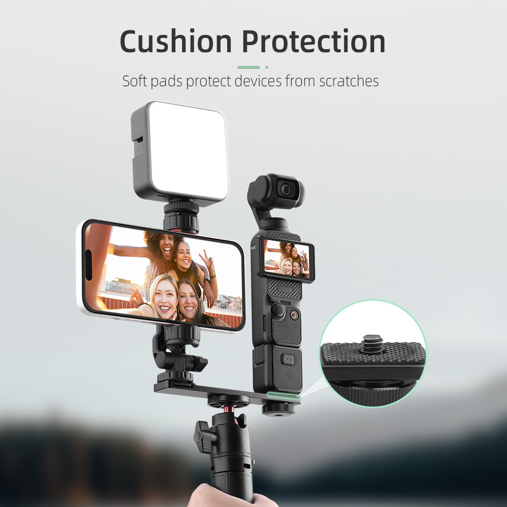 สําหรับ DJI OSMO POCKET3 Mobile Fix Bracket คลิปรองเท้าเย็น Multi functional Live Streaming วงเล็บขยายอุปกรณ์เสริม