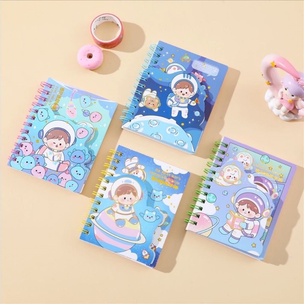 Bobomarts DPAI NOTEBOOK 222 A7 CONTENTS 85 แผ่นน่ารัก CHARACTER MOTIF NOTEBOOK MINI MEMO SPIRAL BOOK