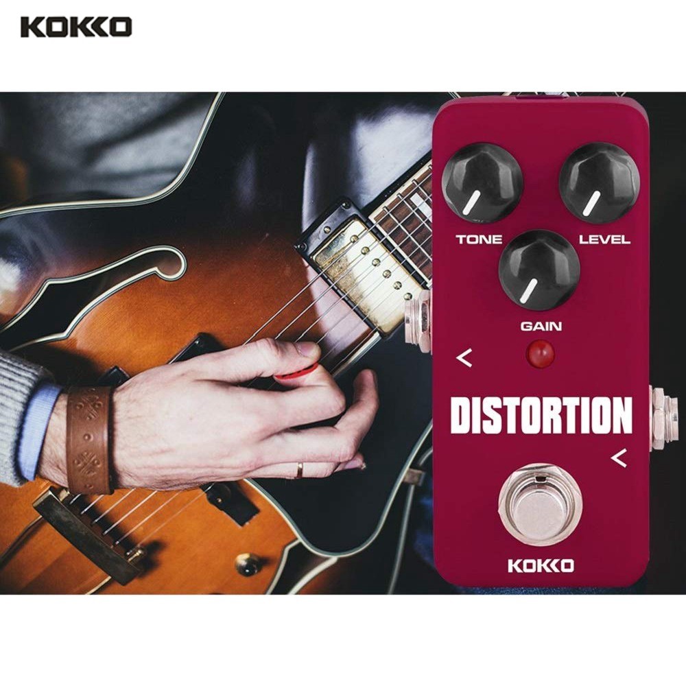 KOKKO FDS2 Guitar Distortion Effect Pedal Electric Guitar Effect Pedal True Bypass Mini Single Pedal