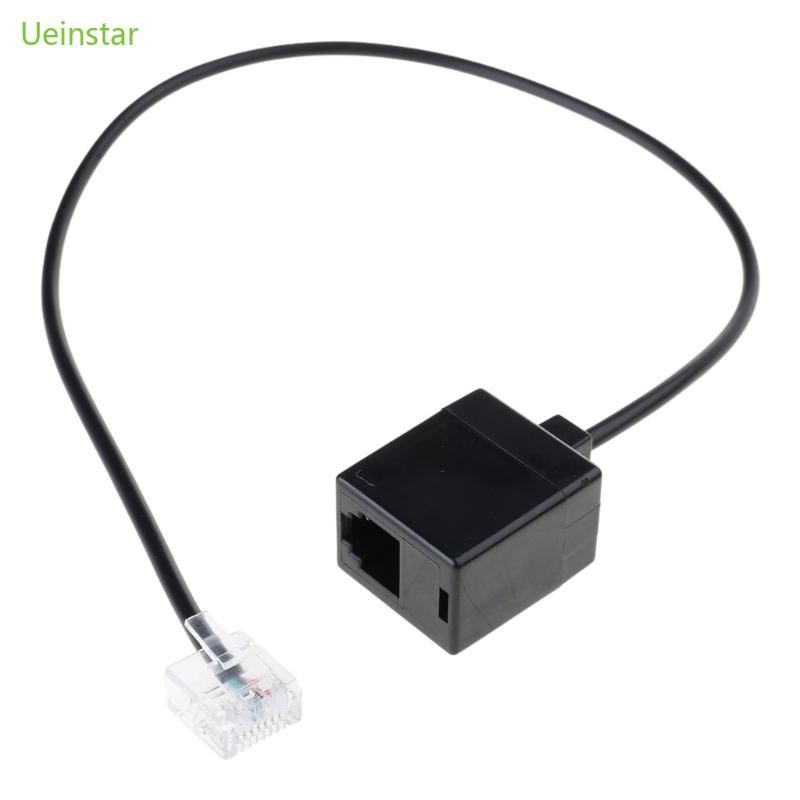 Uein RJ45 Ethernet to RJ11 สายแปลง RJ45 to RJ11 อะแดปเตอร์สายไฟสําหรับสํานักงาน