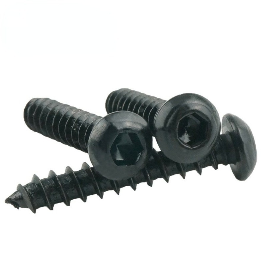 สกรู เกลียวปล่อย เตเปอร์   หัวจมกลม เหล็กกล้าคาร์บอน 8.8 / Button Head Hexagon Socket Tapping Screw M2/M2.6/M3/M3.5/M4/M5/M6 * L6-50 มม. (CZT-WDM-1) - รูปที่ 7