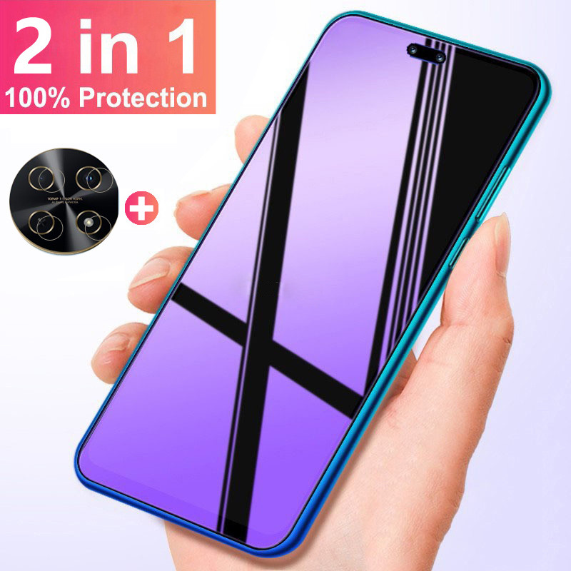 2 in 1 ฟิล์ม สำหรับ Huawei Nova 13i ฟิล์มกระจกนิรภัยป้องกันหน้าจอป้องกันแสงสีฟ้าสำหรับ Huawei Nova 13 Pro 13i 12s 12i 11i 12 Lite 12 11 SE Pura 70 ฟิล์มกล้อง