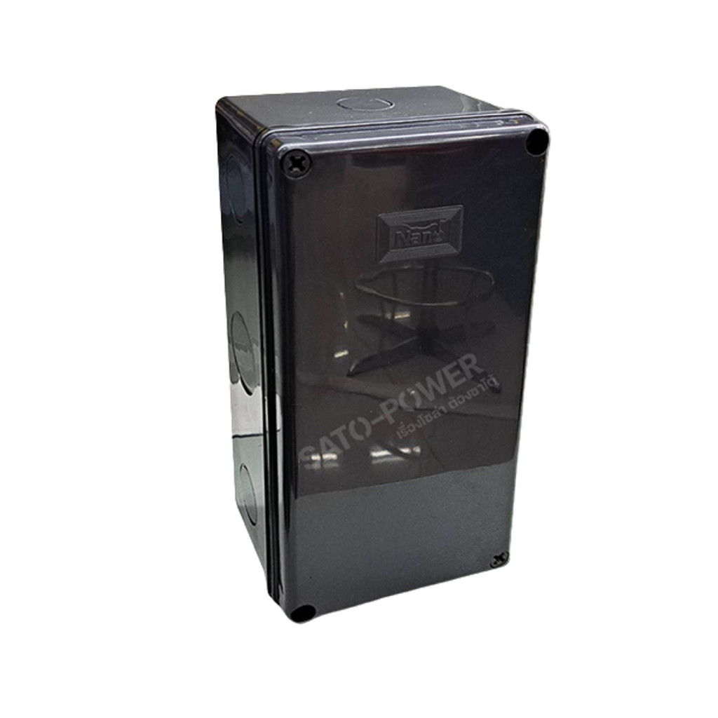 Nano กล่องกันน้ำพลาสติก นาโน รุ่น NANO-203B (ขนาด 127.1 x 254 x 91มม./ สีดำ ฝาทึบ) | Electrical Enclosure กล่องกันน้ำ...