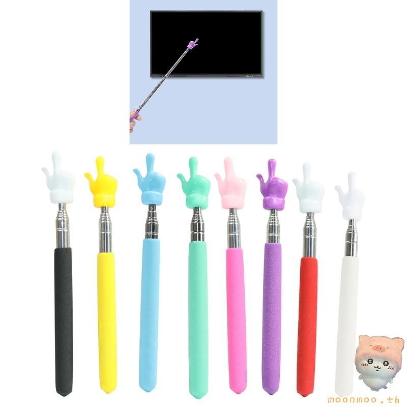 Teacher Pointer with Finger Telescopic Pointer Stick for Classroom