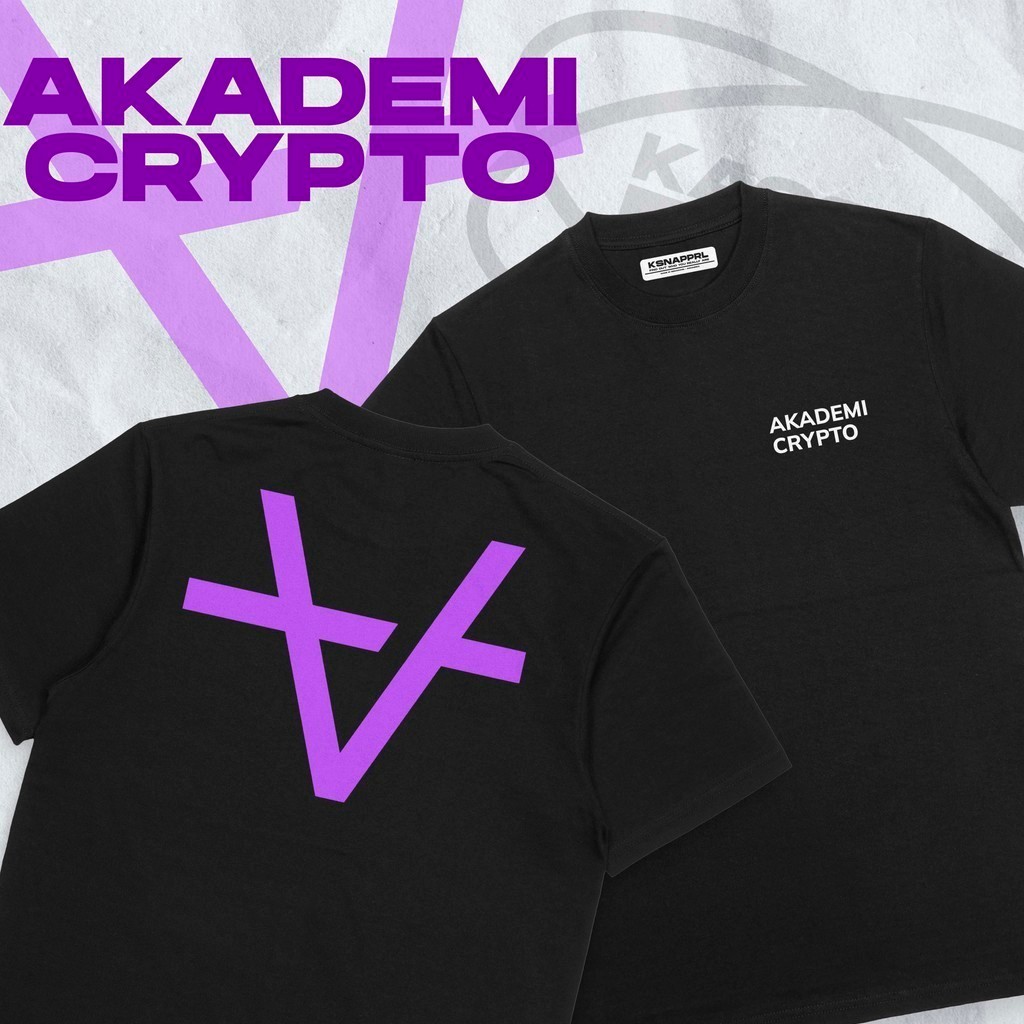 เสื้อยืด Crypto "Academy Crypto" - Alt Coin/Jup/Solana/DeFi