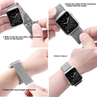 สายรัดโลหะสแตนเลส Milanese Loop สำหรับ for Smartwatch Ultra 3 2 Series 11 10 9 8 7 SE 6 IWatch 49 46 45 44 42 41 40 มม
