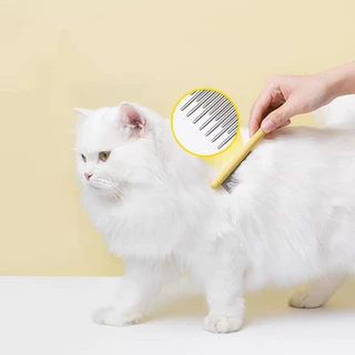 🔔 แปรงขนสัตว์แบบหวีปม Mango🎀 | เก็บขนหลุด+ไม่เจ็บ+ใช้ได้ทั้งแมวสุนัข 😻 (แปรงขนสัตว์ทุกประเภท)