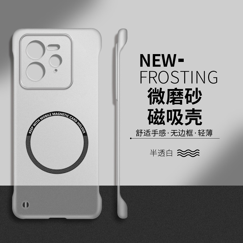 สําหรับ Realme GT7 PRO GT6 GT5 PRO 5G เคสโทรศัพท์ครึ่งกรอบแม่เหล็ก Hard Case เคสป้องกัน