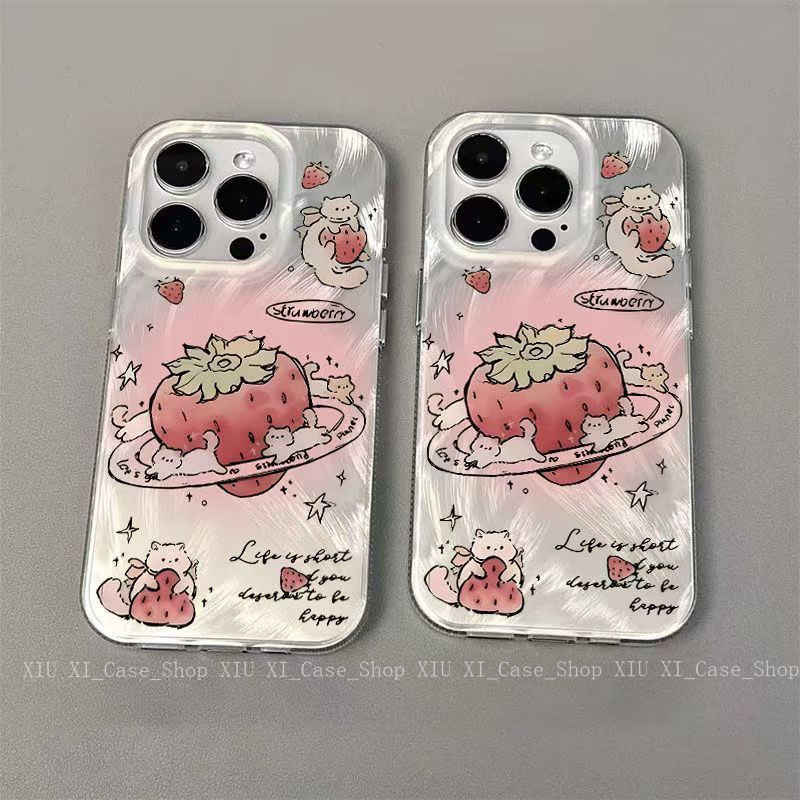 🍰Cloud🍰เคสไอโฟน iPhone16 ที่รองรับ เคส iPhone 16 PRO MAX 15 PRO 13 12 14 PRO MAX 13 PRO โปร่งใสและป้