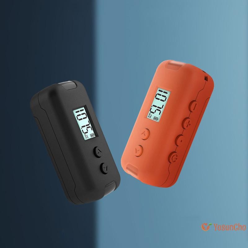 YosunCho] Pocket FM Radio แบบพกพา 50-108MHZ Audio Radio Receiver พร้อมจอแสดงผล LCD กีฬากลางแจ้งวิทยุ