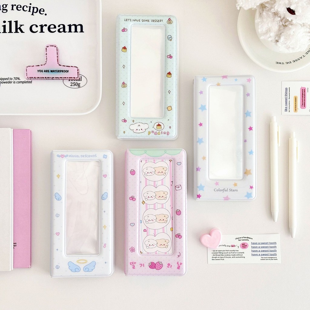 [TS] 40 SLOT COLLAGE PHOTOSTRIP PASTEL COLORS WALLET KIYOWO CUTIE AESTHETIC COLLAR Idol Photocard St
