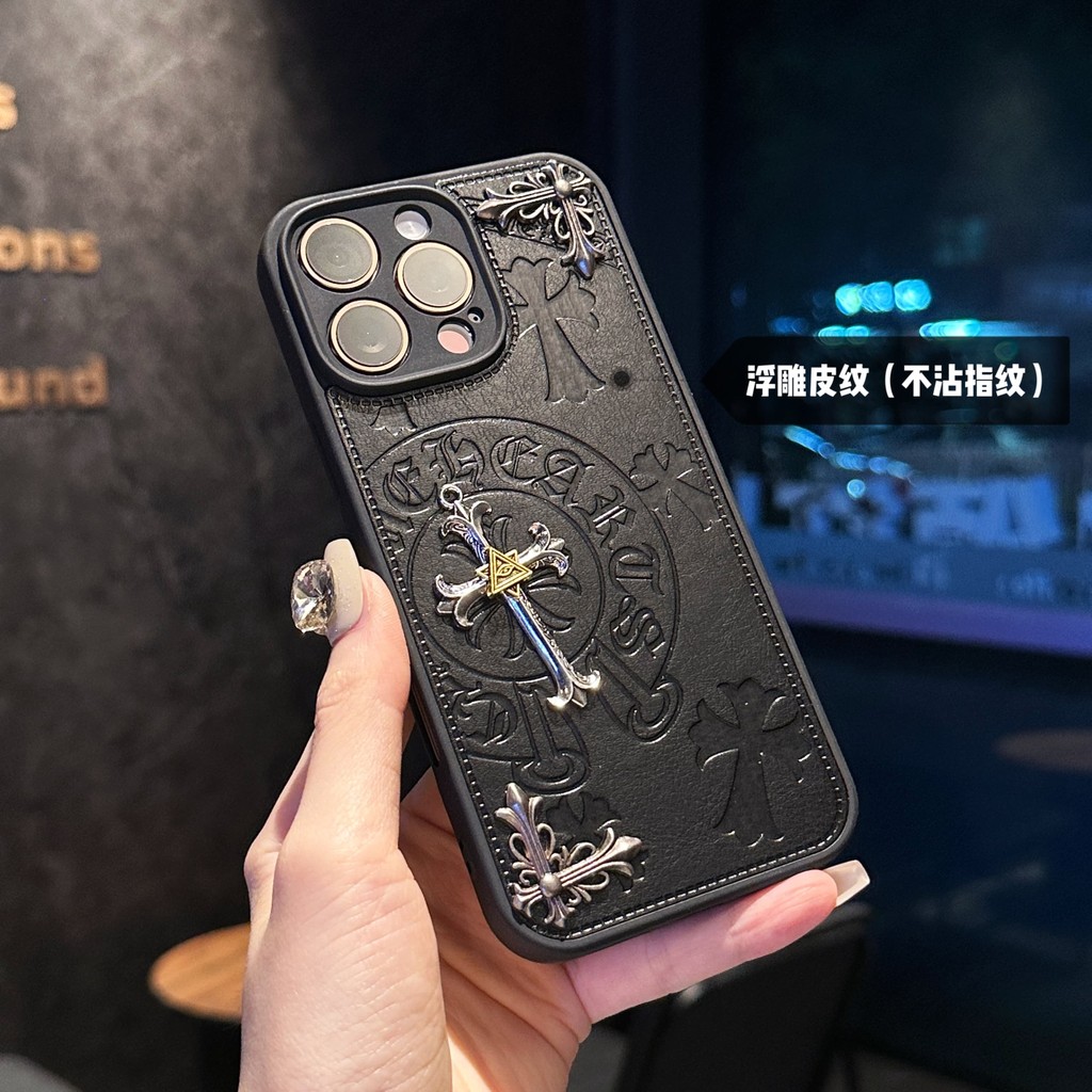 Creative Emboss หนังสําหรับ iPhone 17 Pro Max 16 15 14 13 Pro Max 16 15 14 Plus 3D โลหะ Rivet ออกแบบเลนส์ป้องกัน Full Coverage TPU Soft Border Design Anti Falling Cover ราคา ถูกที่สุด ดีลบีเคเค แกลเลอรีภาพที่ 8