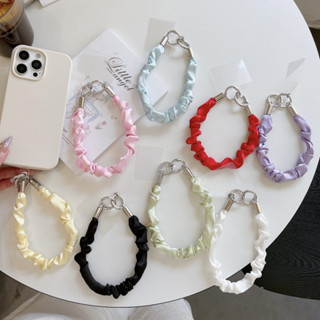 สูง-จบ สั้นจีบผ้าไหมสายรัดข้อมือ อิน สุภาพสตรีมือเชือกกลางแจ…