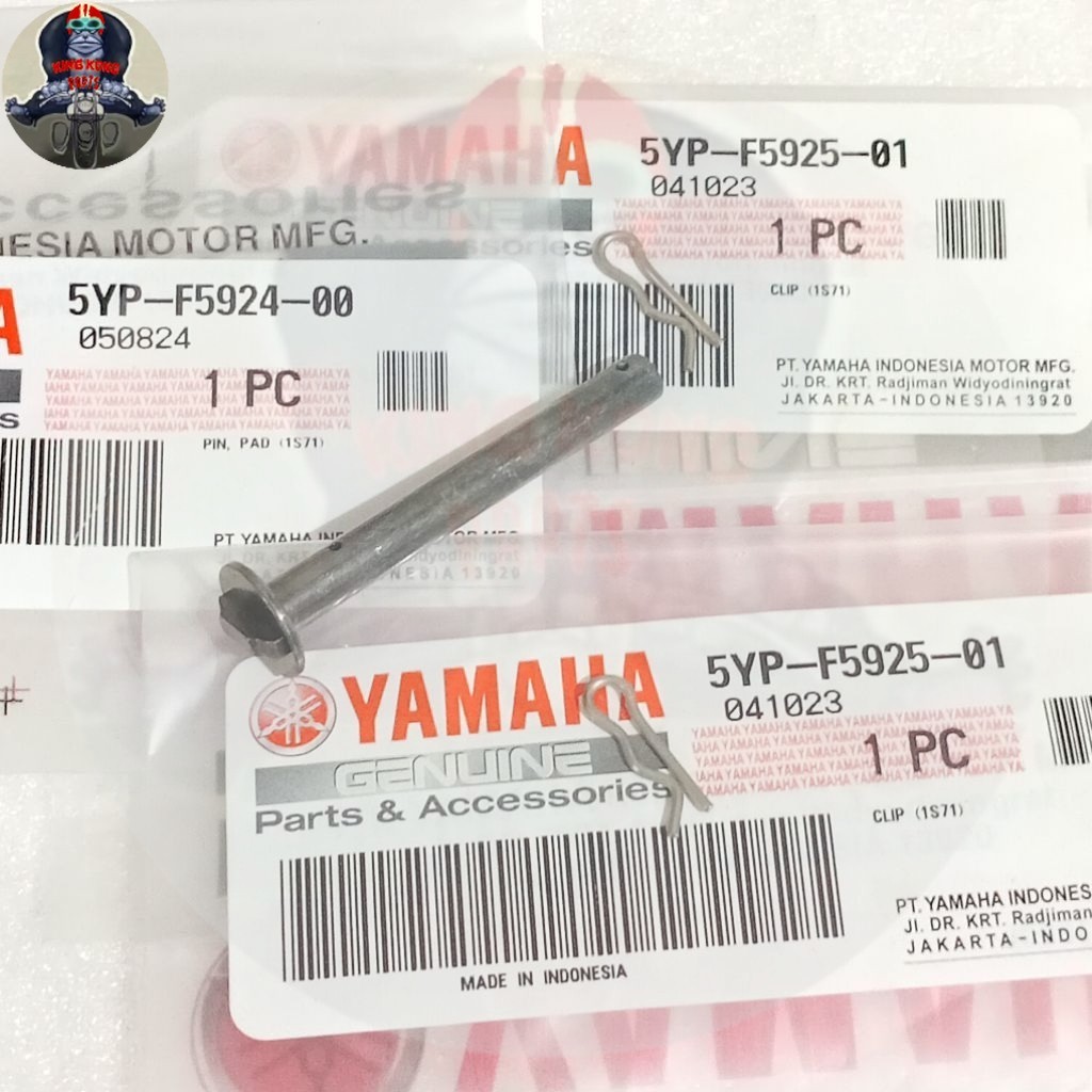 As ปากกาพินแพดและแผ่นเบรคหน้าผู้ถือคลิป vixion เก่า nvl เดิม 5YP-F5924-00 5YP-F5925-01 KDB2