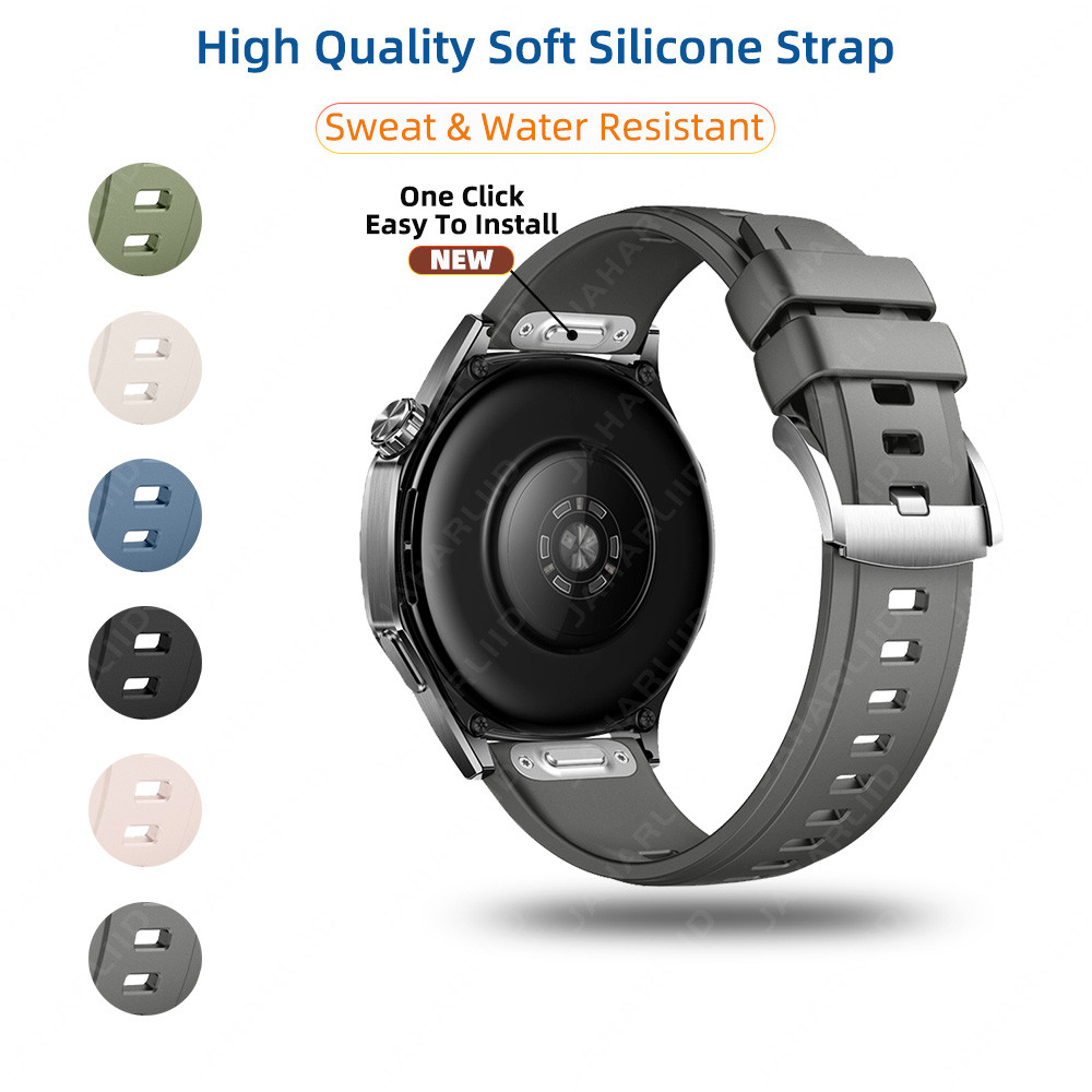 22 มม.20 มม.สายคล้องคอซิลิโคนกีฬาเหงื่อและกันน้ําสายรัด Quick Release สําหรับ Samsung Galaxy Watch 7