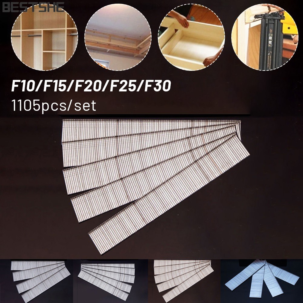 [bestshe] 1105 ชิ้น F15/F20/F25/F30 ตรง Brad Nails สําหรับ DIY บ้าน/ทําสวนงานไม้