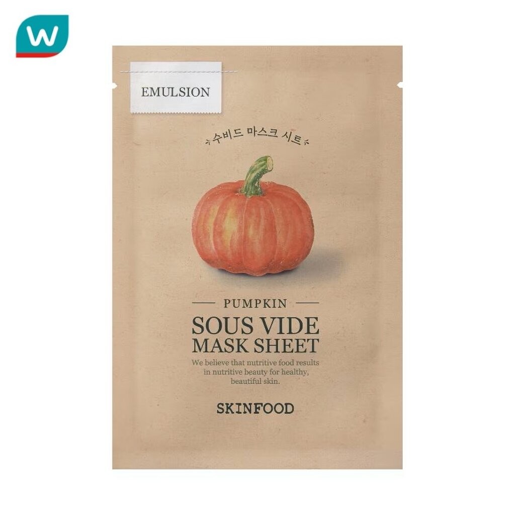 Skinfood สกินฟู๊ด มาสก์ ชีท พัมคิน ซู ไวด์ 1 แผ่น