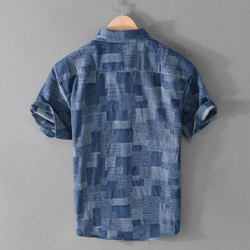 เสื้อเชิ้ตลําลองทรงหลวมสําหรับฤดูร้อนเสื้อเชิ้ตดีไซน์เฉพาะผู้ชาย