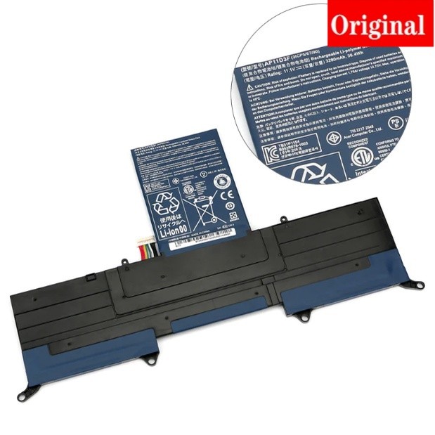 ✿แบตเตอรี่แล็ปท็อปสำหรับ ACER Aspire S3 13.3 "นิ้ว Ultrabook AP11D3F AP11D4F S3-391 S3-951 MS2346