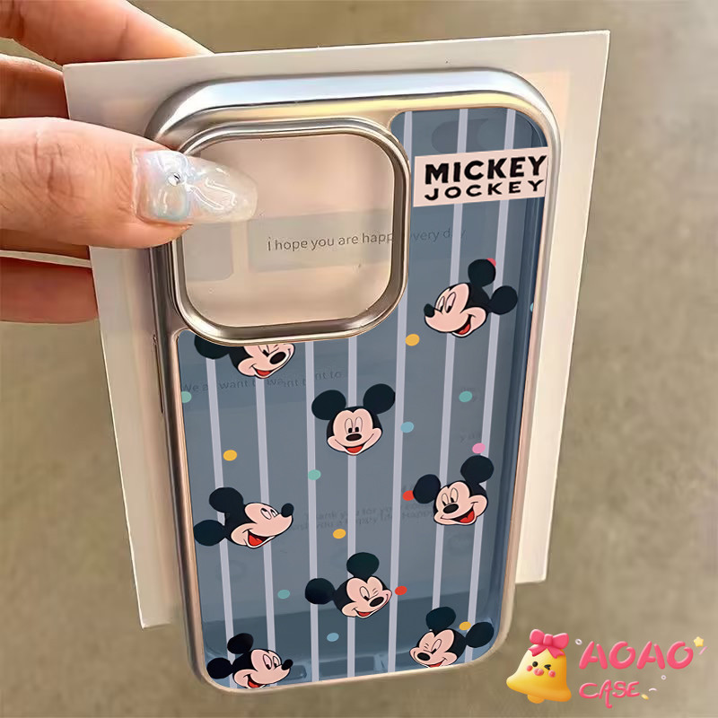 การ์ตูนน่ารักมิกกี้เมาส์สร้อยข้อมือโปร่งใส เคสiPhone 13 11 16 15 14 12 Pro Max 16 7 8 15 Plus XR X XS MAX SE 2020 - รูปที่ 6