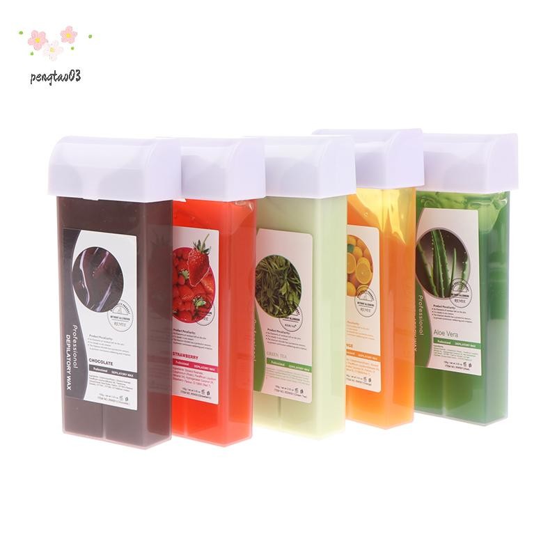 Pengatao03 100G Roll On Depilatory Wax Cartridge Warmer Honey Heater Wax Hair Removal ใหม่