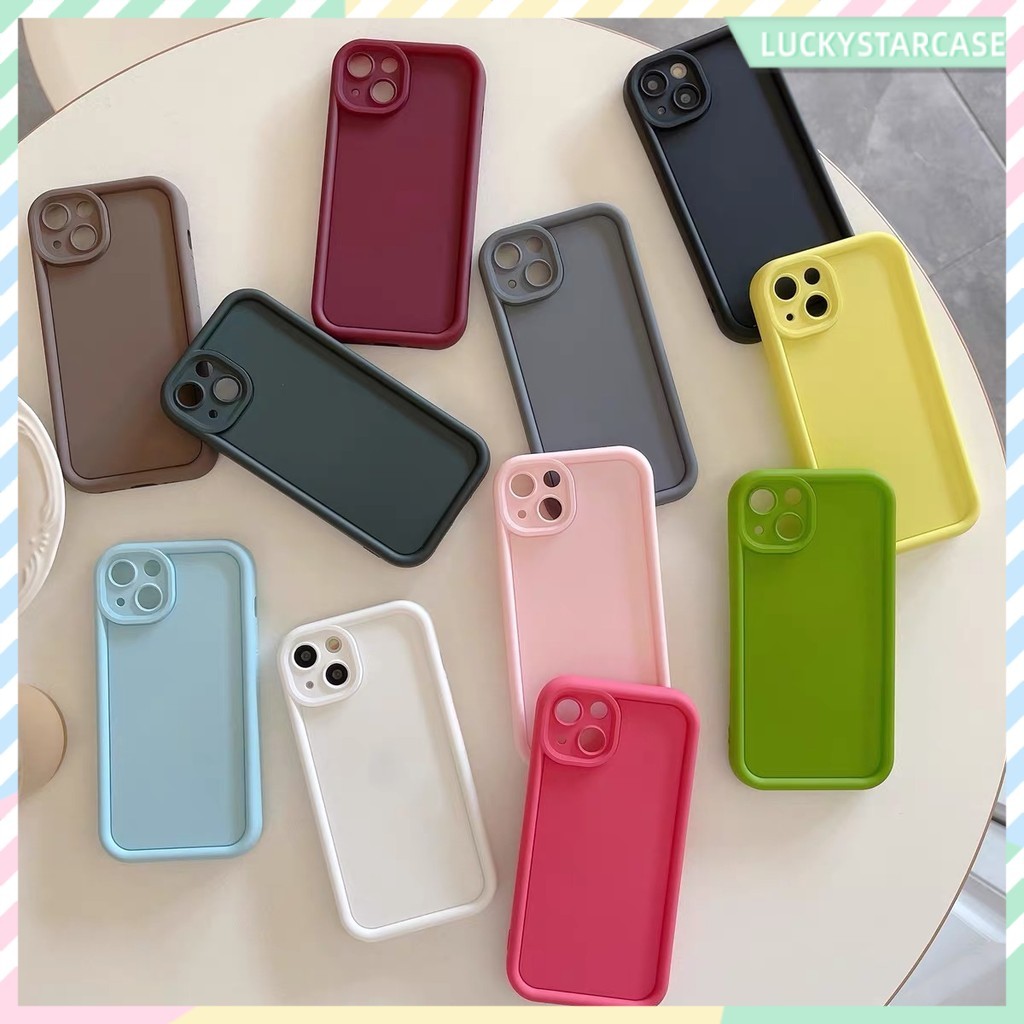 เคส For Redmi Note 9 12 11s 10 11 8 Pro Max 12 13C 10A 12C A1 9T 9 10C 9A 9C NFC POCO M6 Pro TPUสีลูกกวาดซิลิโคนนุ่ม เคส