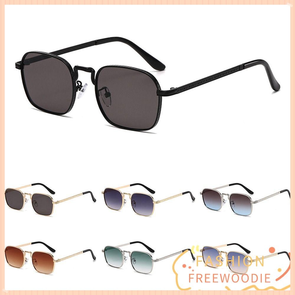 Freewoodie แว่นกันแดดทรงวงรีทรงสี่เหลี่ยม, แว่นกันแดดกันแดดดีไซน์หรูหราย้อนยุค, แว่นตาฤดูร้อนป้องกันรังสียูวี400 อินเทรนด์สําหรับผู้หญิง