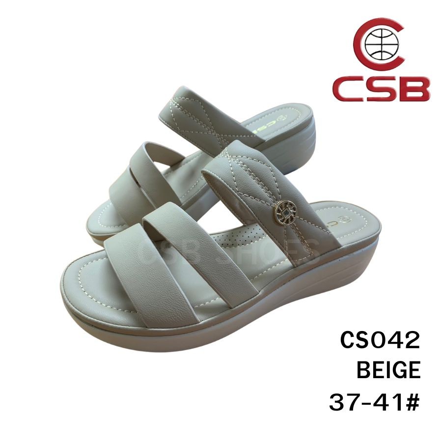 CSB รุ่น CS042 รองเท้าเพื่อสุขภาพแฟชั่นสำหรับผู้หญิง มีน้ำหนักเบาพื้นนุ่มใส่สบายเท้า