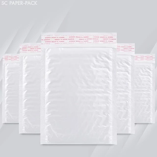 SC Paper-Pack ซองพลาสติกกันกระเเทก เเพ็ค 50 ใบ ราคาถูก ไม่จ่าหน้า ซองพลาสติกกันกระเเทก ซองบับเบิ้ลสีขาวมุก