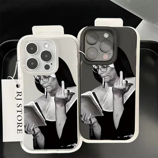ฝาครอบโทรศัพท์นุ่ม กันกระแทก For iPhone11 13 15 12 14 16ProMax 7 8Plus X XR XS Max ชังการกระทำ