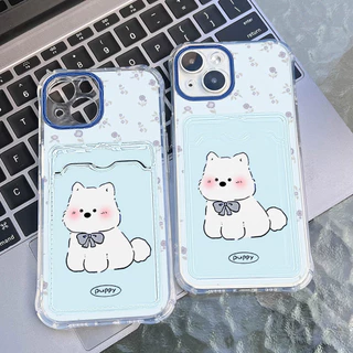 เคสโทรศัพท์แบบมีการ์ด TPU For Vivo Y21 Y17S V30 Pro Y29 Y19S Y20 Y11 Y03 Y15S Y22 Y27 Y36 Y12 y21s Y02 Y16 กันฝุ่น Case