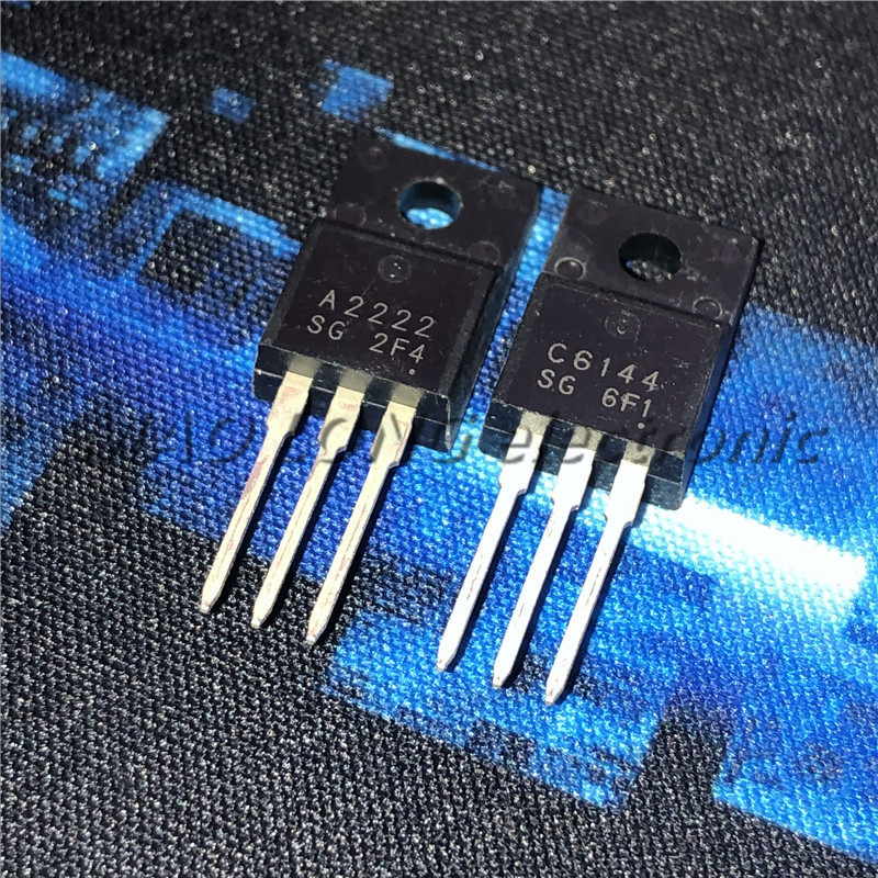 10 ชิ้น/มัด 2SA2222 2SC6144 A2222 C6144 ถึง 220f (5 ชิ้น)