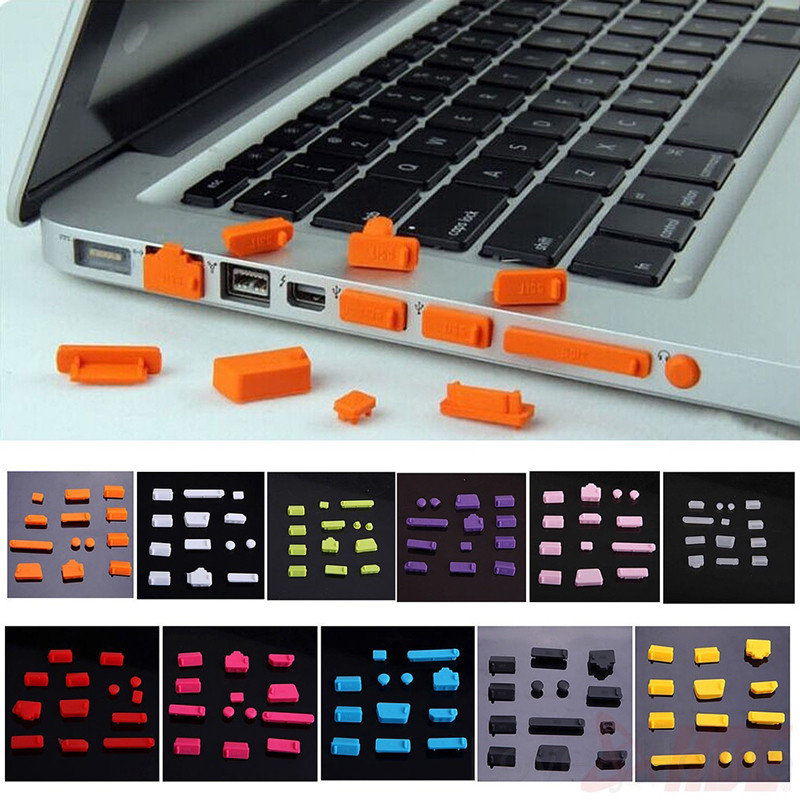 16 ชิ้น/เซ็ต Universal Anti กันฝุ่นโน้ตบุ๊คพอร์ตปลั๊กซิลิโคน Protector USB ยืดหยุ่นแล็ปท็อปคอมพิวเตอร์ฝาครอบ Stopper