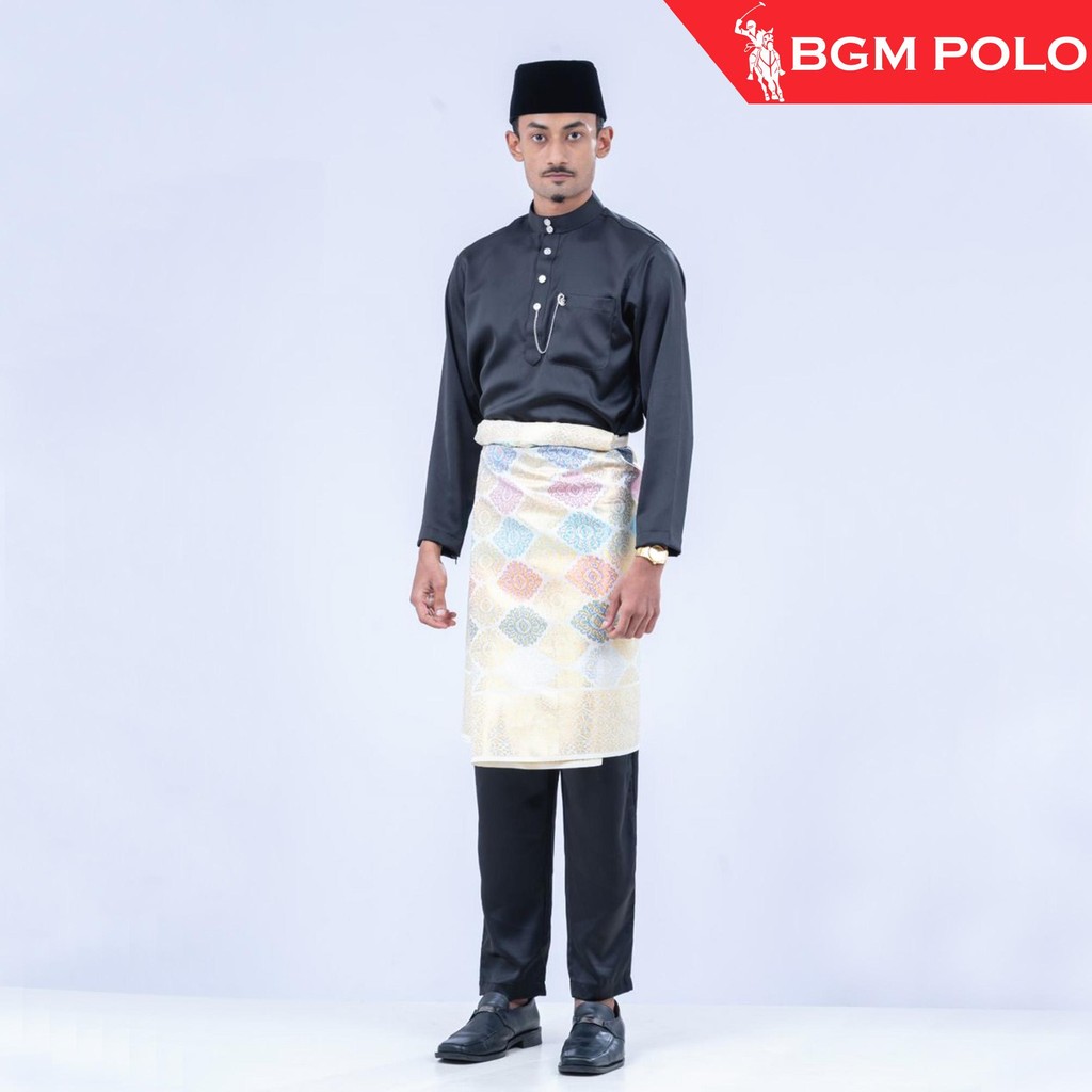 BGM POLO X eSmart BAJU MELAYU MODERN FIT KAIN PREMIUM M04 3 กระเป๋าและขนาด ZIP -BP-BMM04306EXC-ES