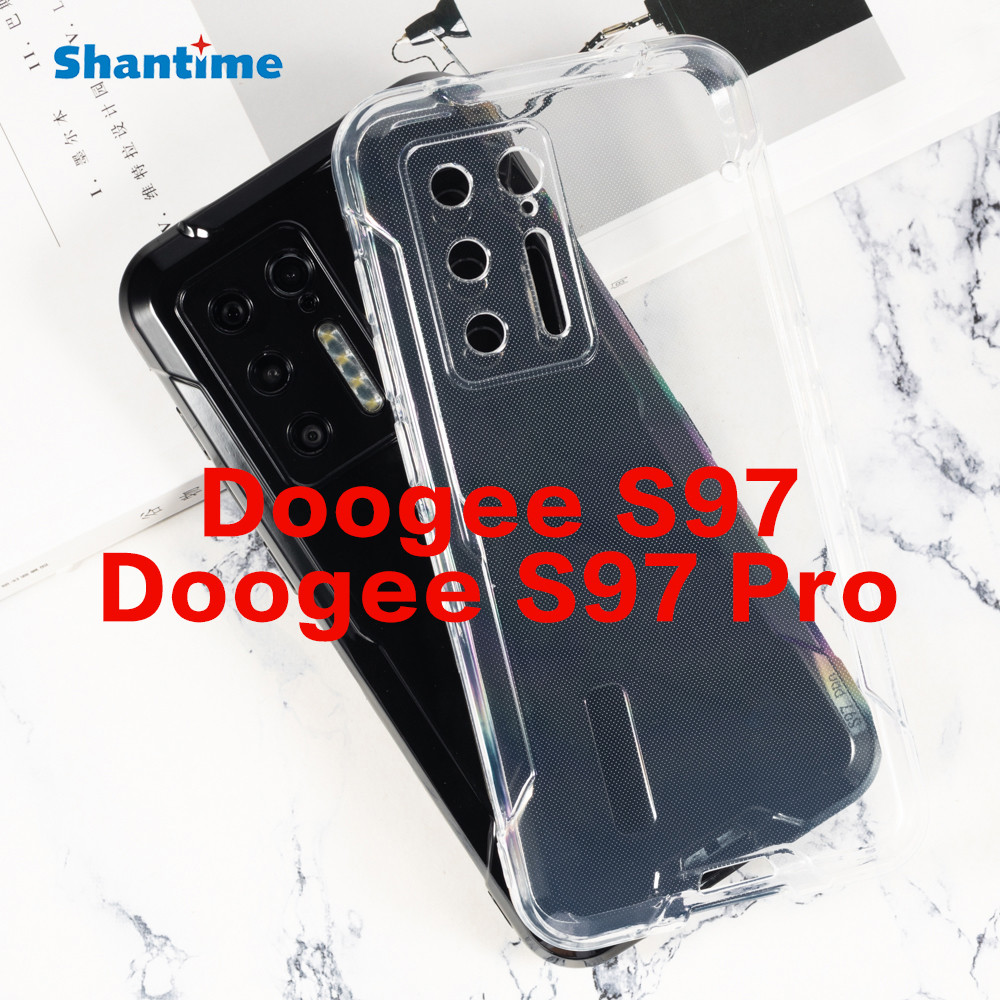 Doogee S97 Pro กรณี,นุ่มปกหลังซิลิโคนกันกระแทกกันชน Anti-Yellowing Full-Body กรณีสําหรับ Doogee S97 