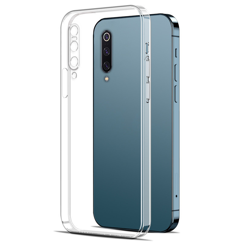 สําหรับ Xiaomi Mi9 Xiaomi Mi 9 Pro Xiaomi Mi 9 Se CC9 CC9e CC9 Pro กรณีโปร่งใสสแควร์ซิลิโคนกันกระแทก