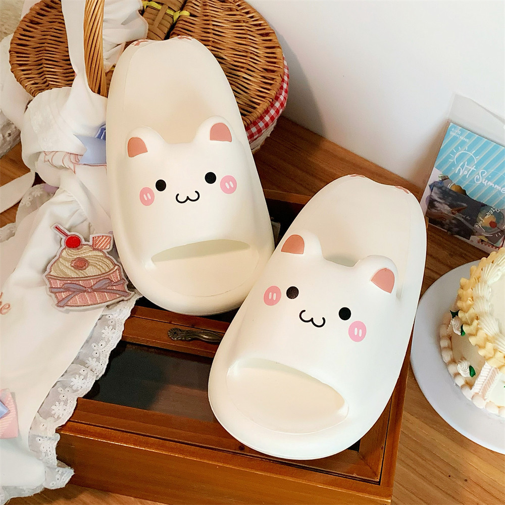XIXITIAO รองเท้าแตะลูกแมวน่ารักผู้หญิงฤดูร้อนบ้าน EVA สบายรองเท้าแตะหนา Soled รองเท้าแตะ