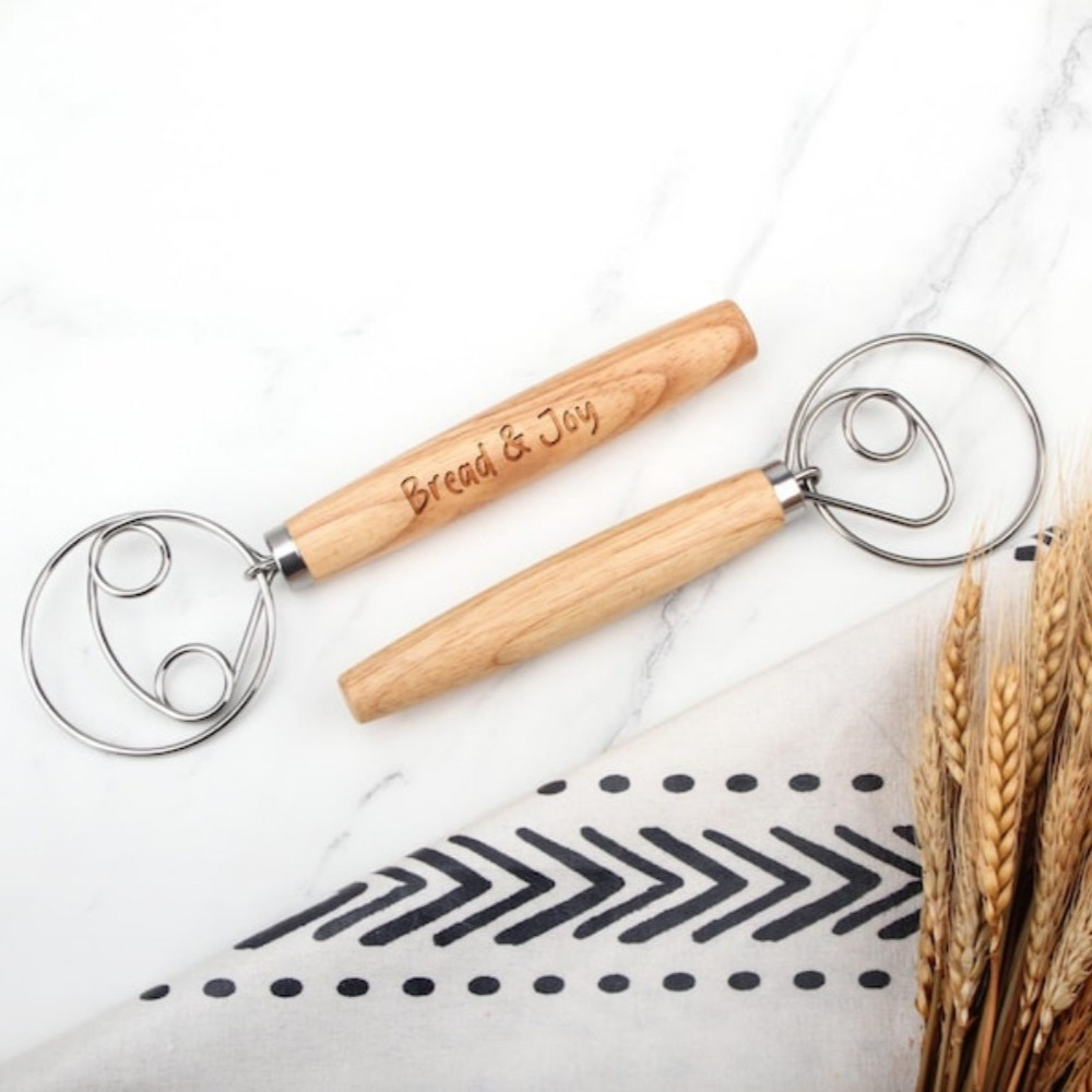 ฟรีส่วนบุคคลไม้ปัดแกะสลักเดนมาร์กแป้งปัดที่กําหนดเอง เปรี้ยว ปัด ของขวัญสําหรับ คนทําขนมปัง - รูปที่ 7