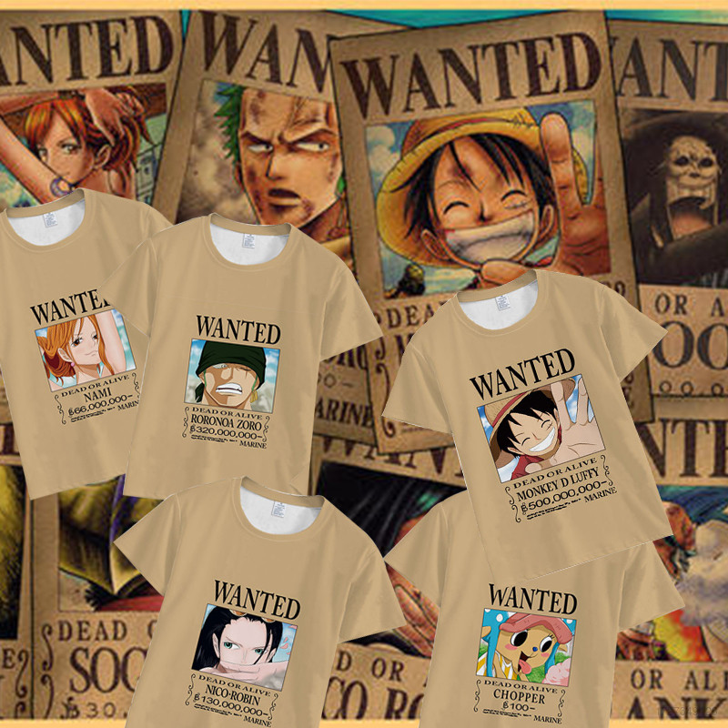 Baju T-shirt Cosplay ONE PIECE Luffy Pendek