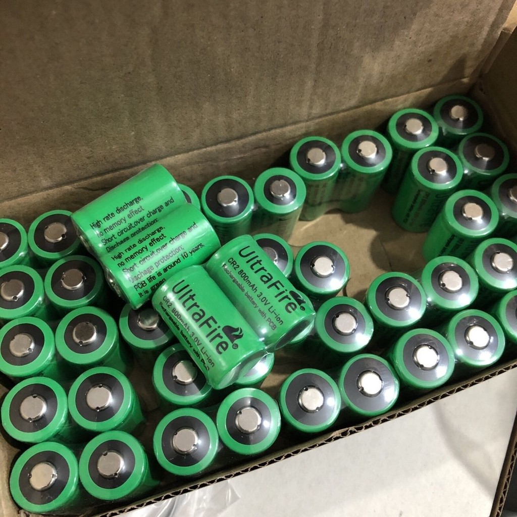 ✨ชุดชาร์จ Polaroid CR2/15270•แบตเตอรี่ลิเธียม 3V•ชาร์จได้•สำหรับเครื่องวัดระยะ+กล้องถ่ายภาพ•ประสิทธิ